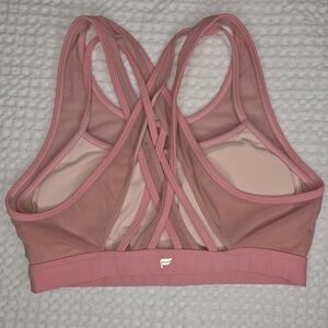 Fabletics Womens High Impact Crossback Strappy Back Double Layer Sports Bra